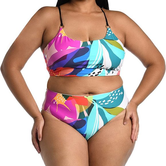 La Blanca Women's Midkini Hipster Two Piece Swimsuit Size 22W New w/tag - Picture 1 of 3